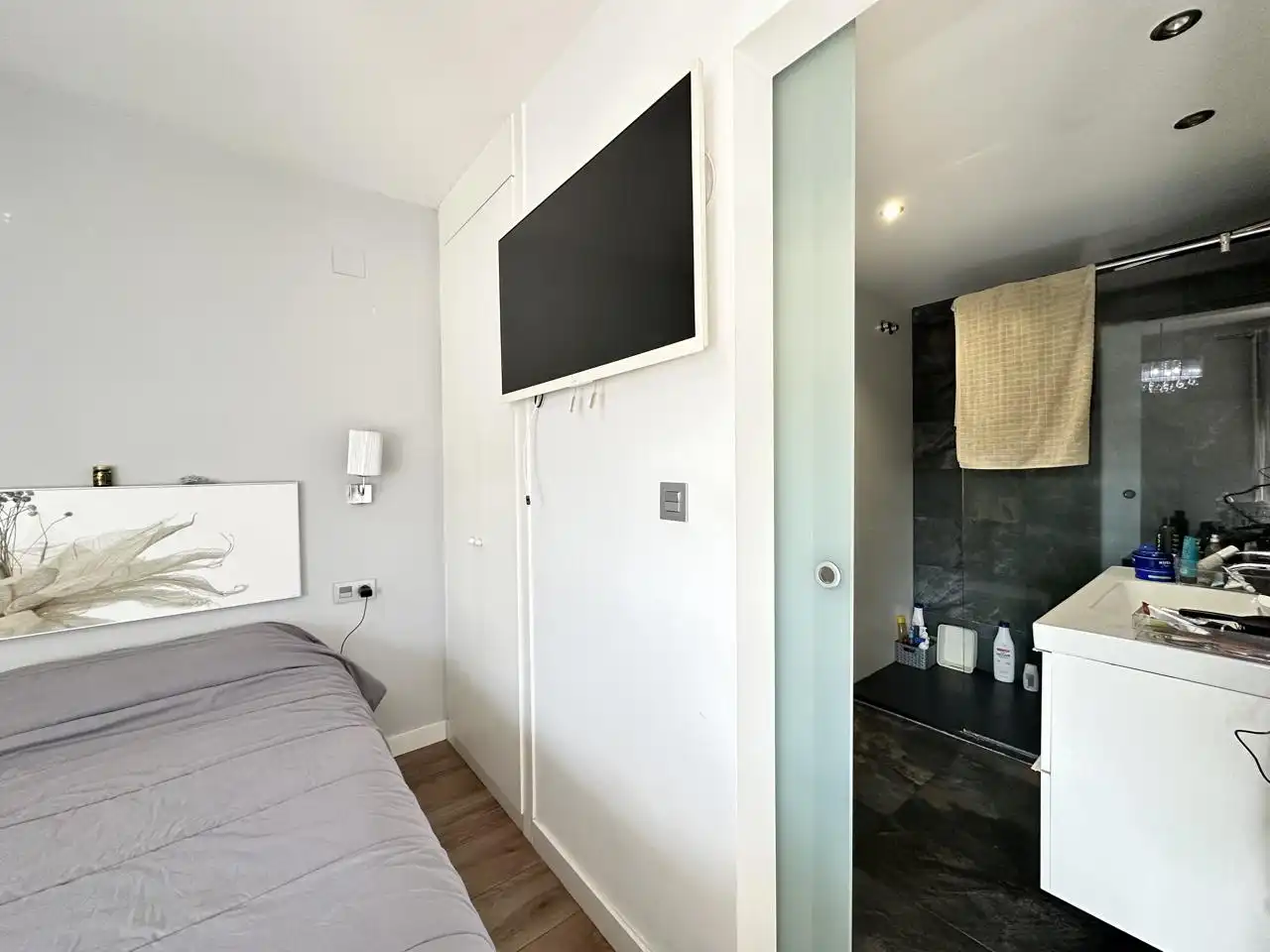 Bedroom of Flat for sale in Alicante / Alacant  with Air Conditioner, Parquet flooring and Storage room