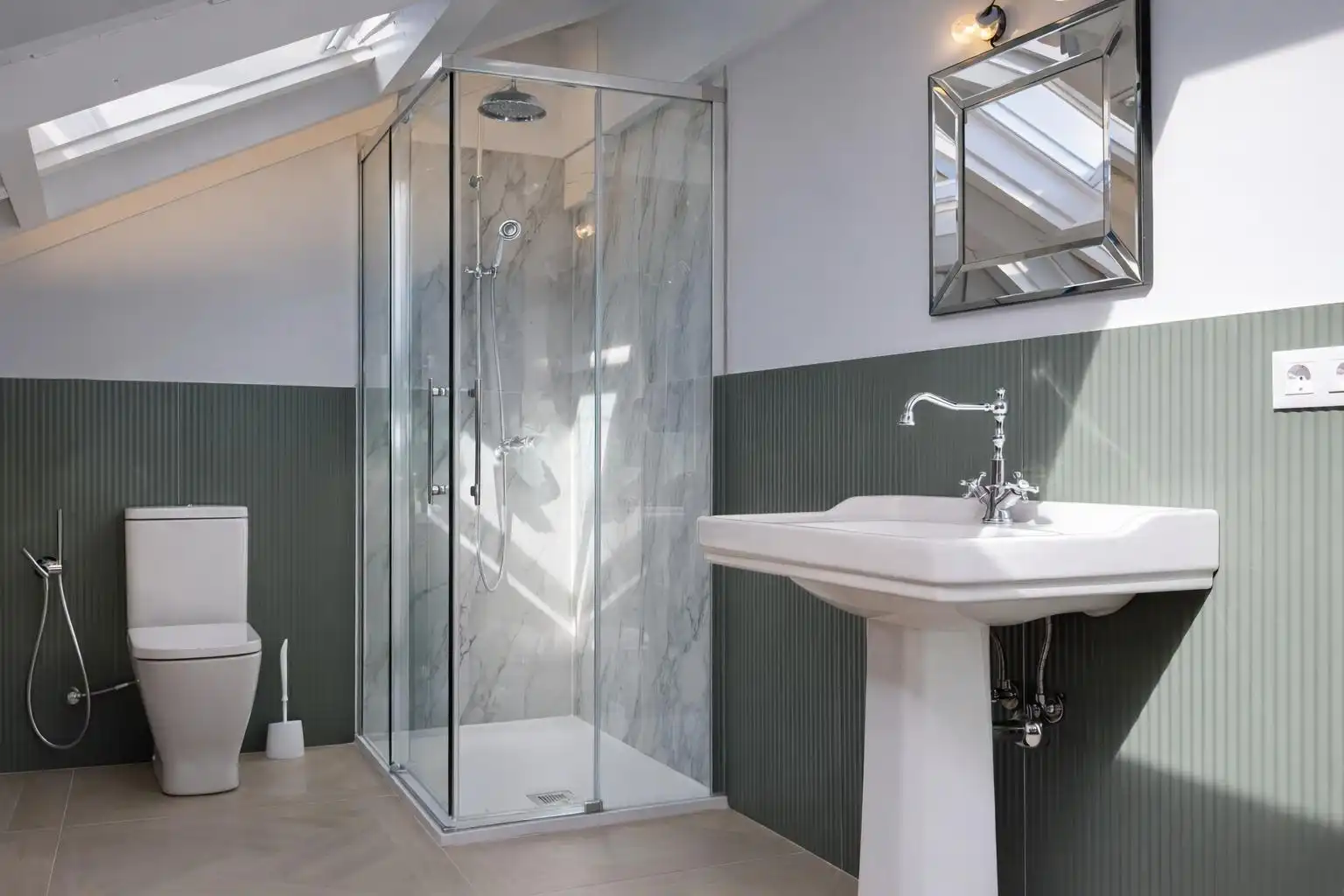 Baño de Dúplex en venta en Alfoz de Lloredo con Calefacción, Jardín privado y Balcón
