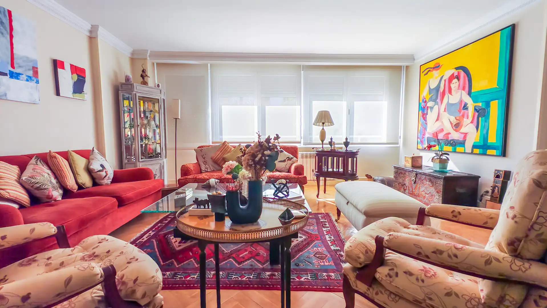 Sala de estar de Piso en venta en Madrid con Aire acondicionado, Calefacción y Jardín privado