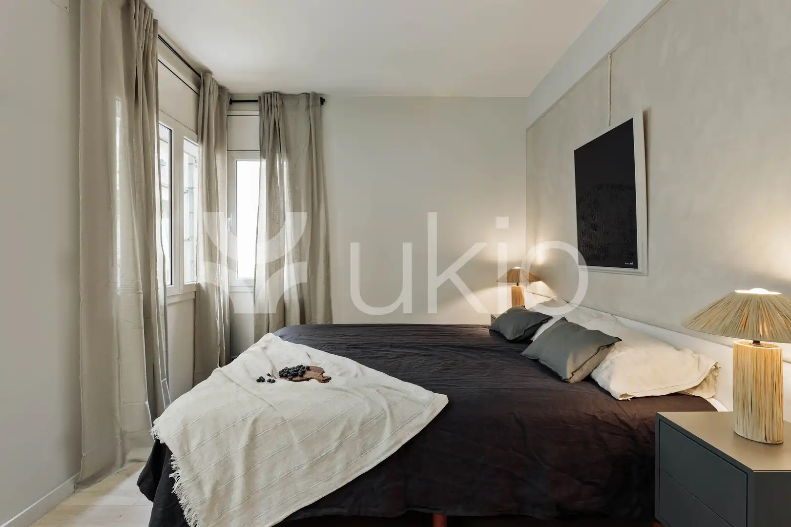Bedroom of Apartments for rent in Barcelona  with Air Conditioner, Heating and Terrace