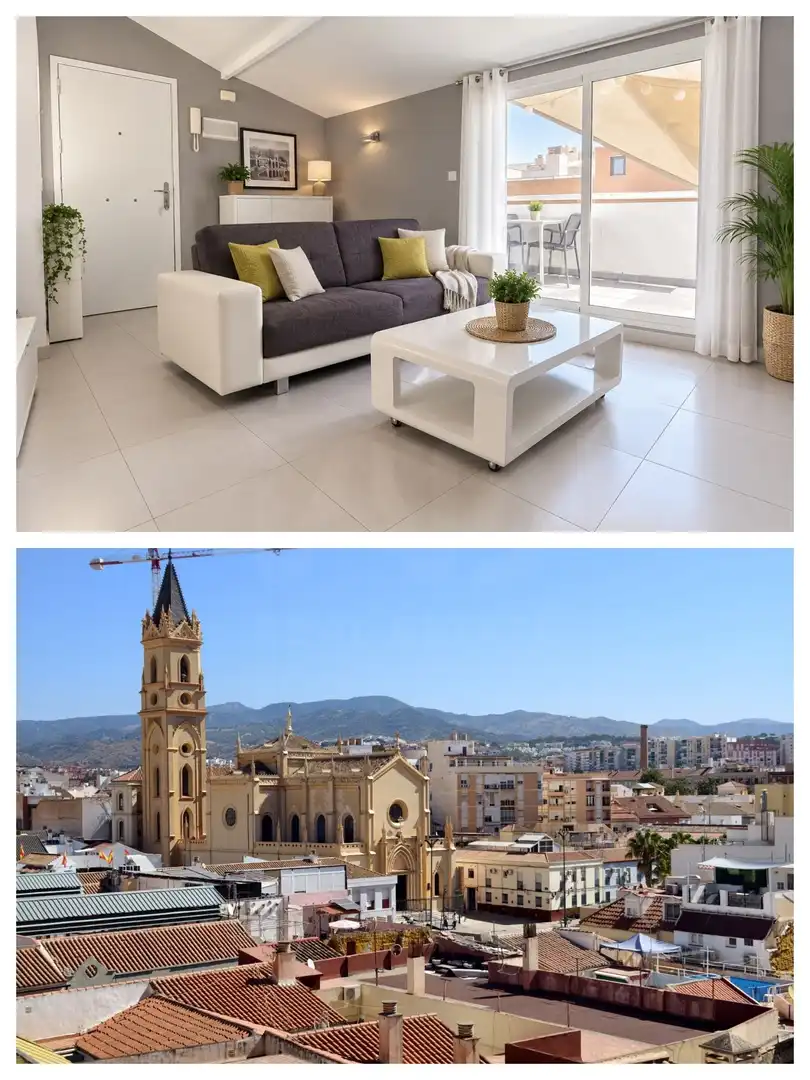 Vista exterior de Ático en venta en Málaga con Aire acondicionado, Calefacción y Terraza