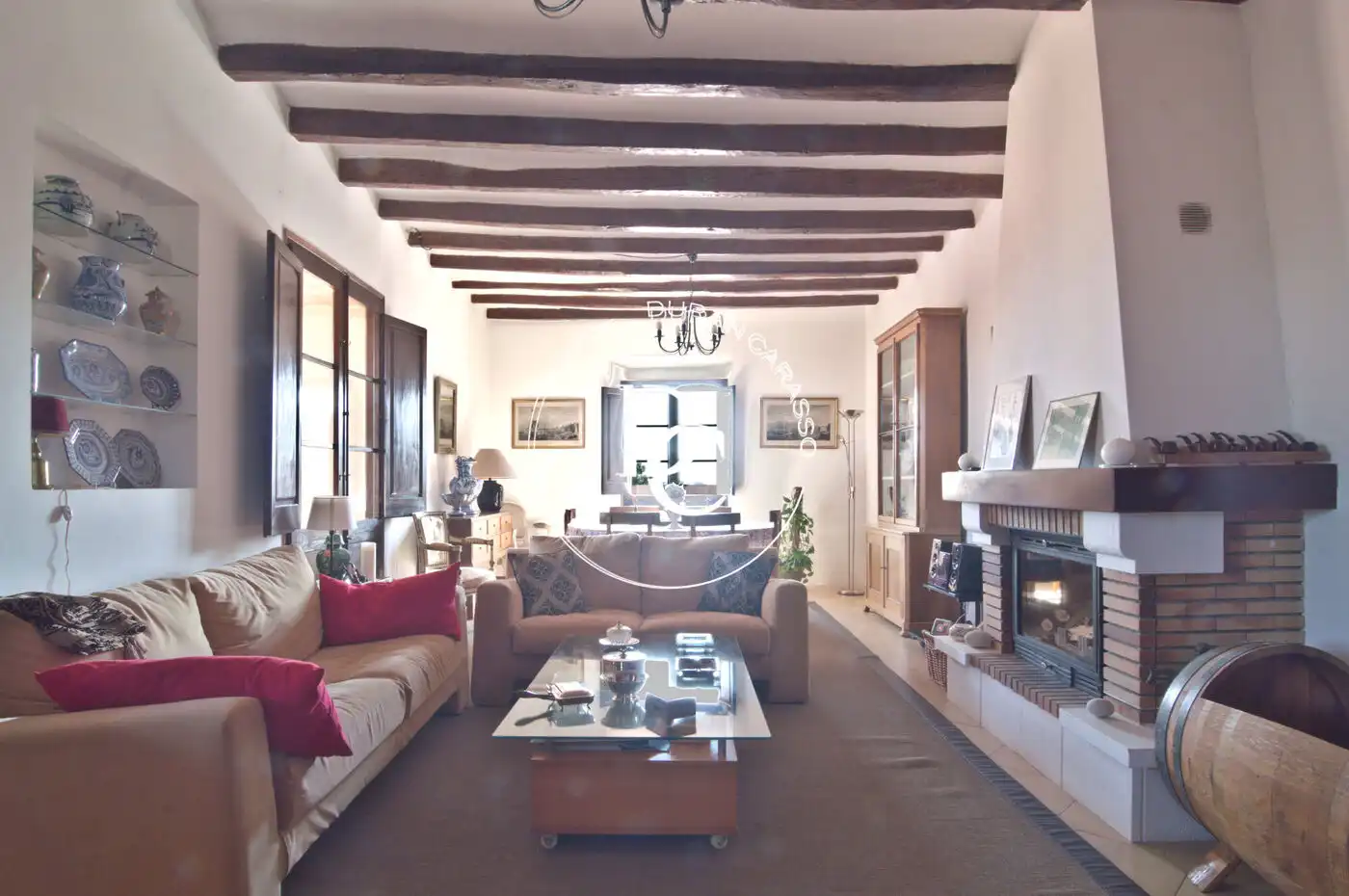 Living room of Country homes for sale in El Molar (Tarragona)  with Swimming Pool and Balcony