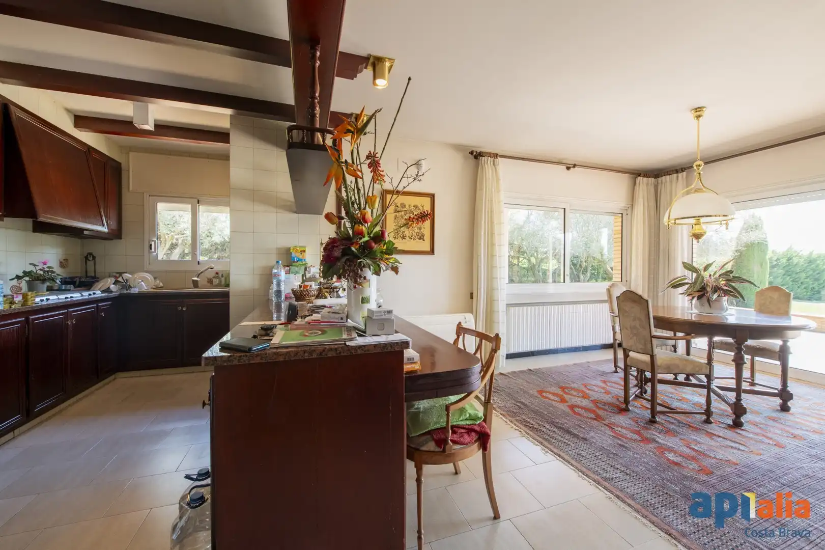 Comedor de Finca rústica en venta en Cornellà del Terri con Aire acondicionado, Calefacción y Terraza
