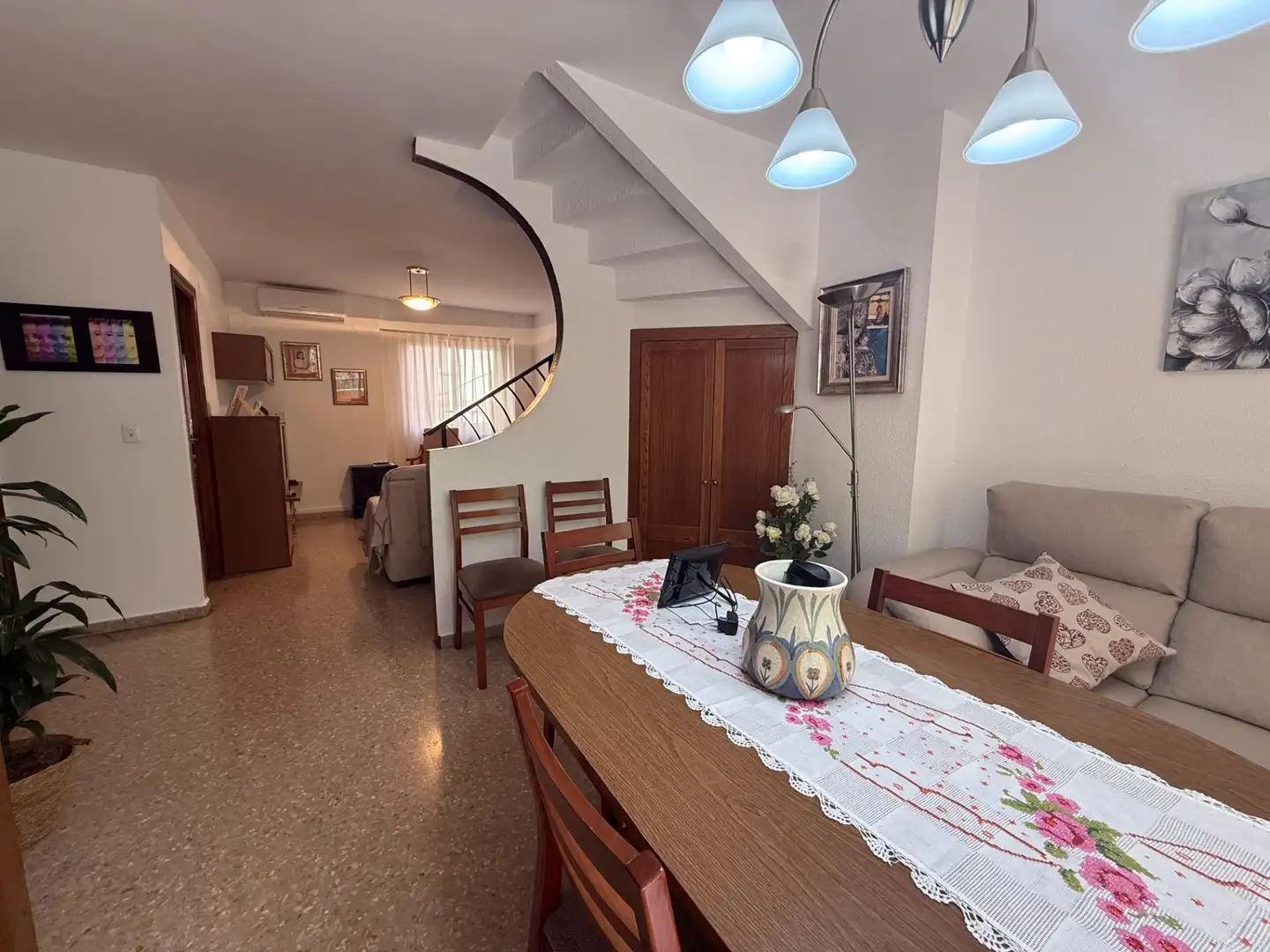 Esszimmer von Wohnung zum Verkauf in Valencia mit Klimaanlage und Balkon