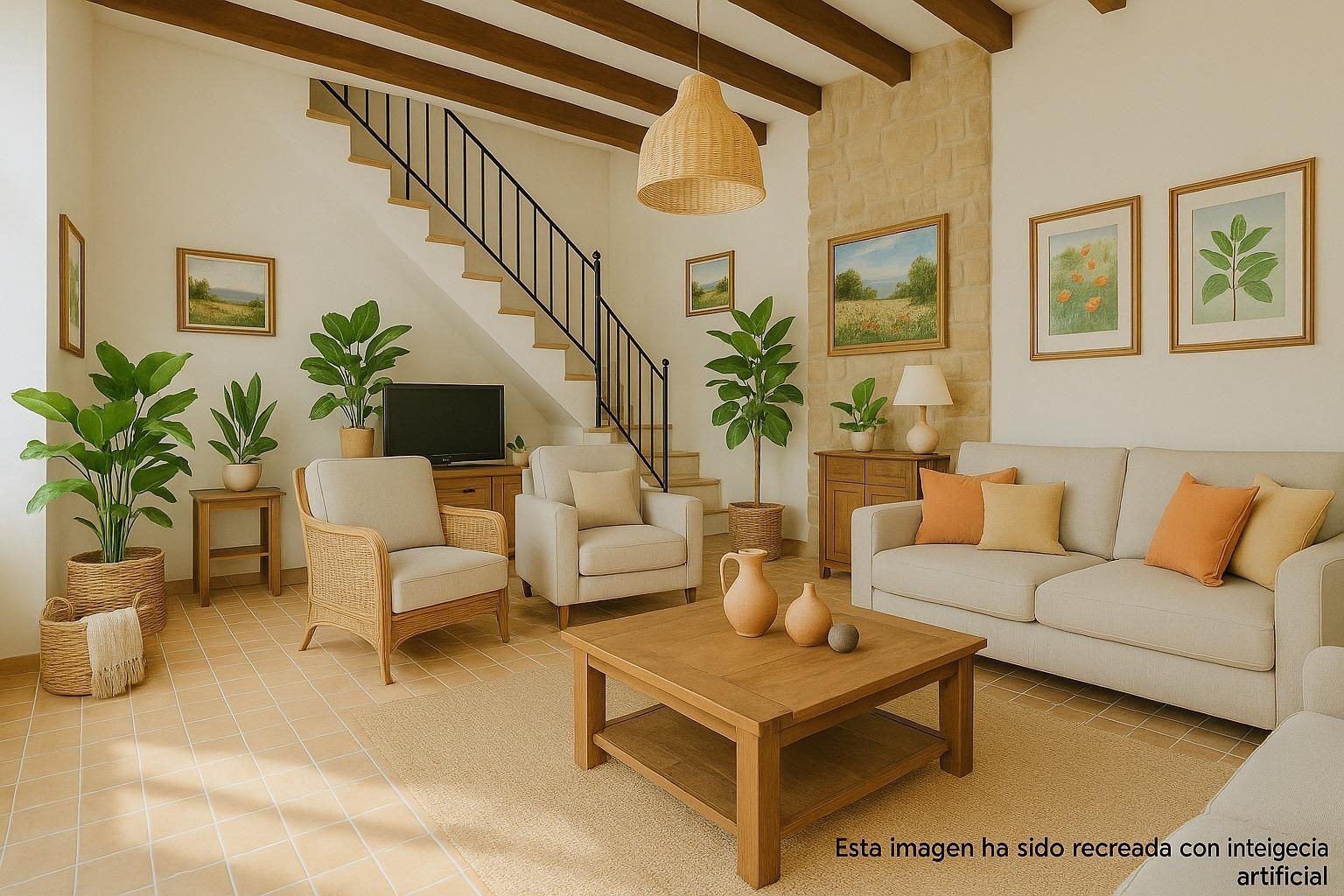 Sala d'estar de Finca rústica en venda en Puigpunyent amb Jardí privat i Terrassa