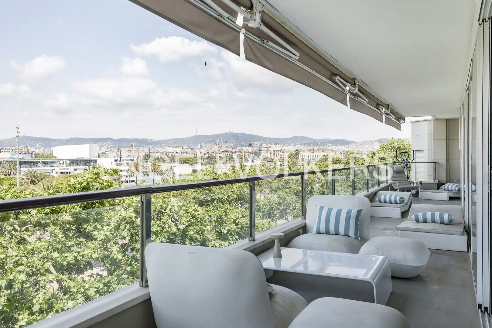 Terrasse von Wohnung zur Miete in Barcelona mit Klimaanlage, Heizung und Parkett