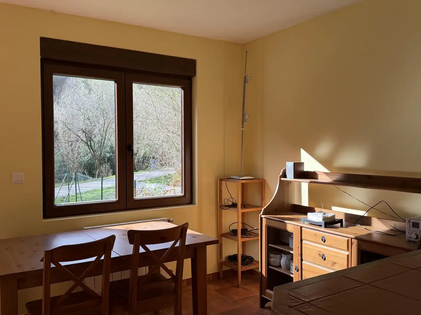 Esszimmer von Einfamilien-Reihenhaus zur Miete in San Roque de Riomiera mit Heizung und Privatgarten