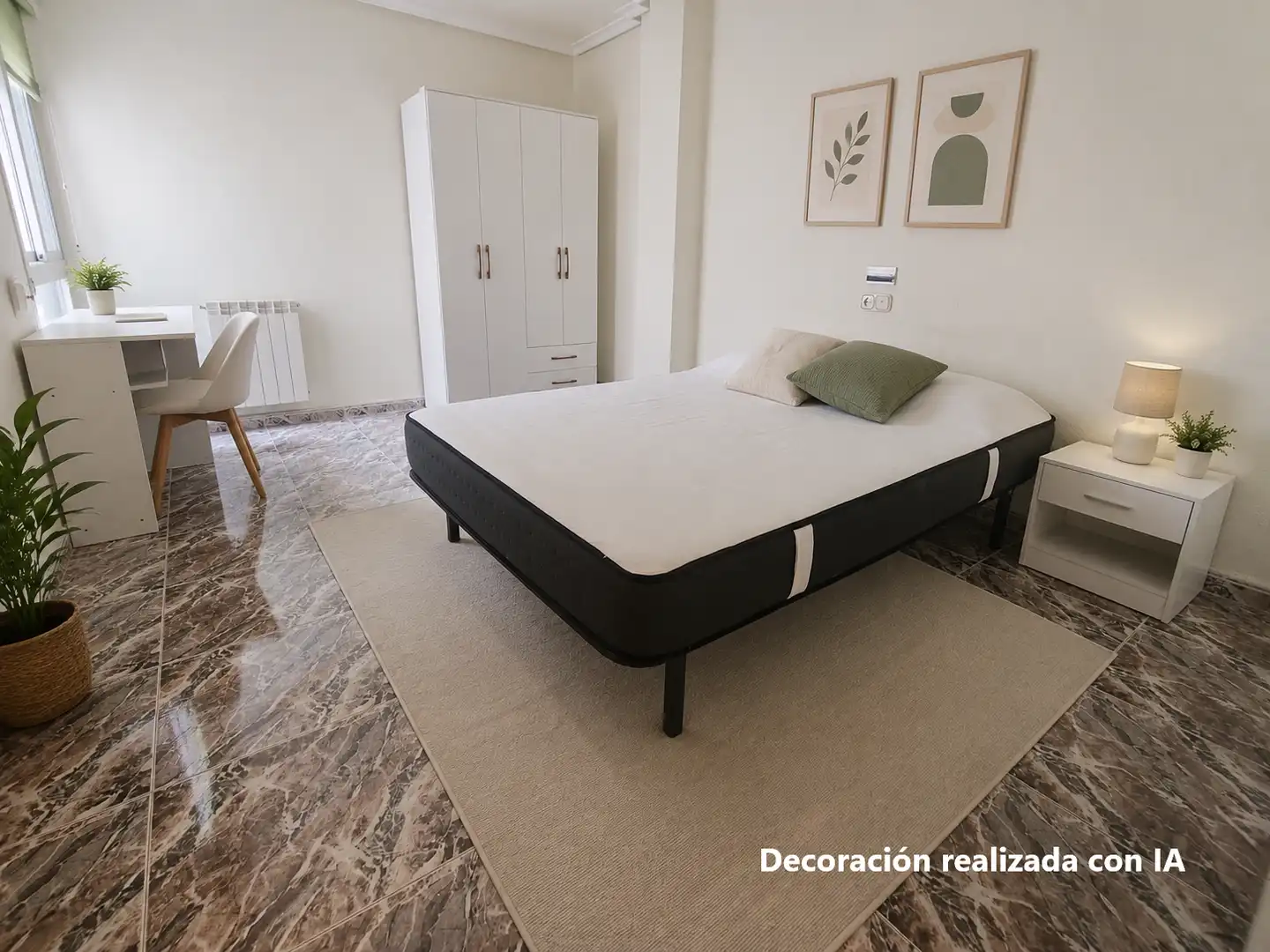 Schlafzimmer von Wohnung zur Miete in  Logroño mit Heizung, Terrasse und Möbliert