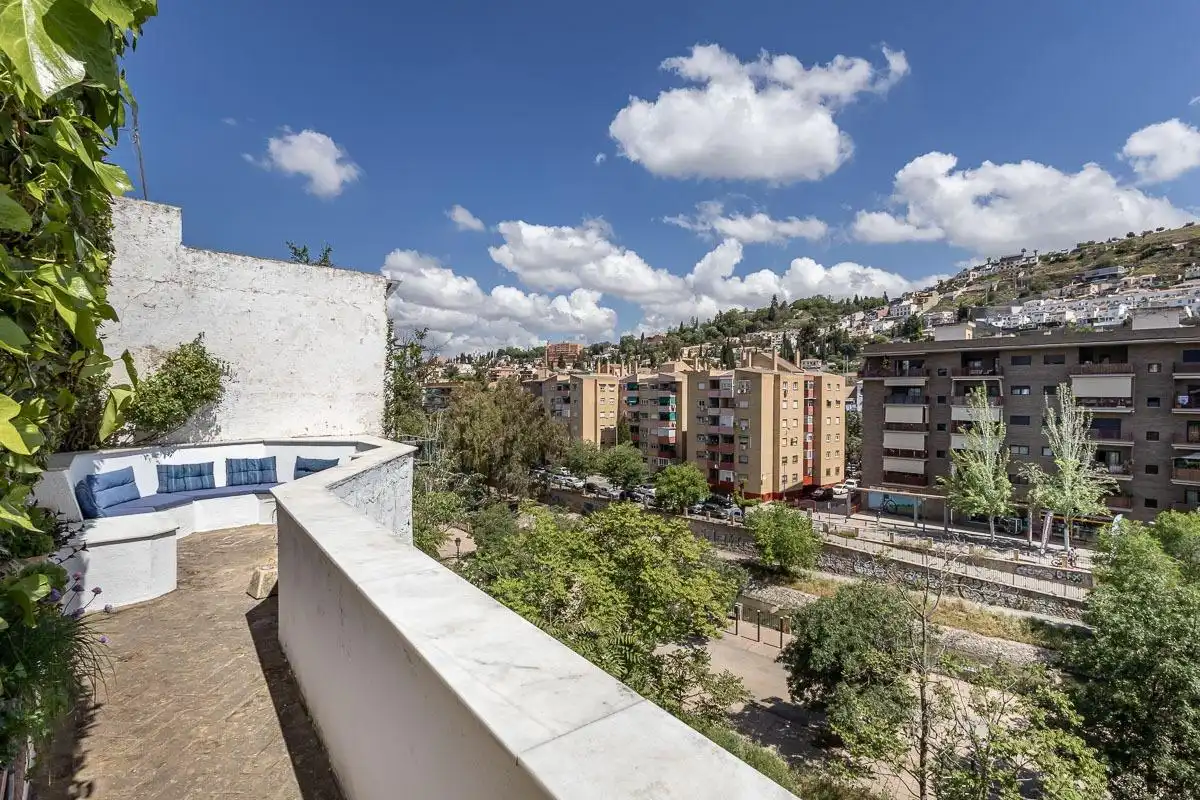 Exterior view of Houses for sale in Granada  with Air Conditioner, Terrace and Storage room