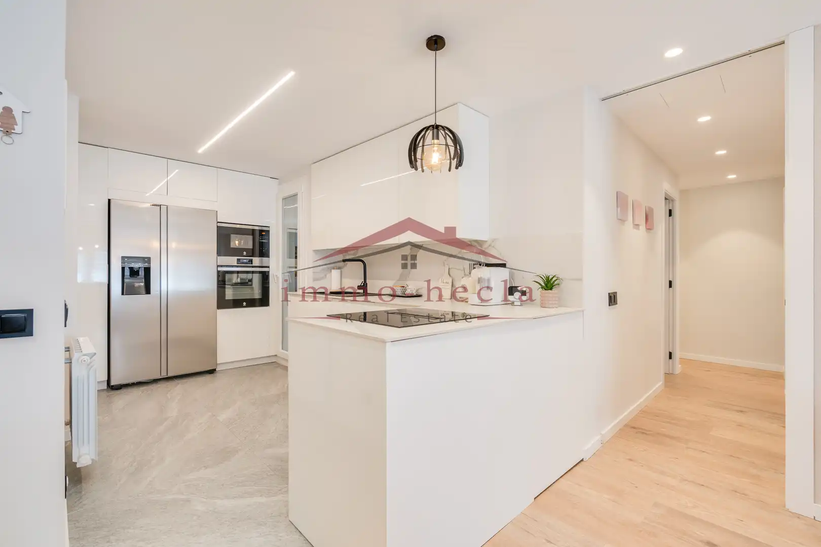 Küche von Wohnung zum Verkauf in Santa Margarida de Montbui mit Heizung und Balkon