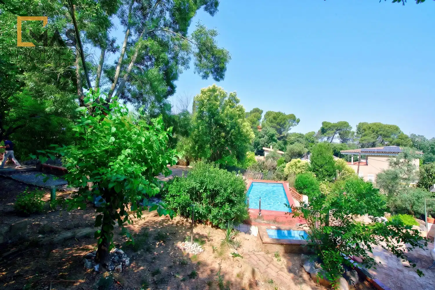 Jardí de Casa o xalet en venda en Sant Cugat del Vallès amb Jardí privat i Piscina