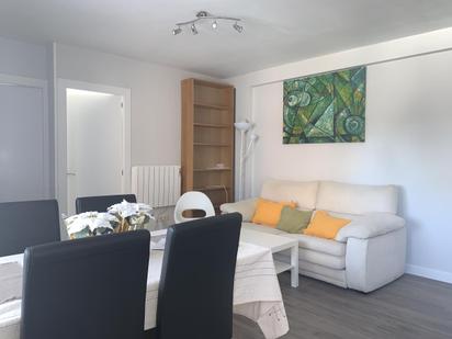 Living room of Flat to rent in  Madrid Capital  with Air Conditioner, Furnished and Community pool