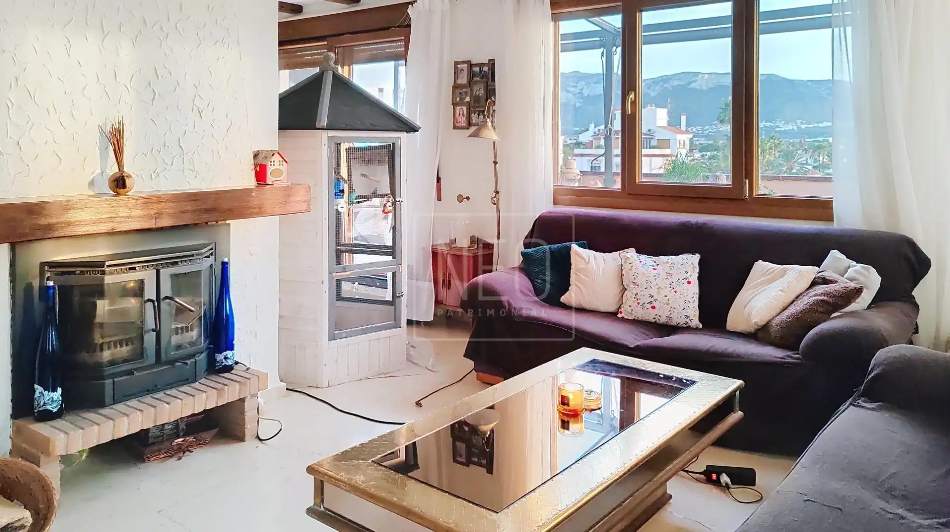 Living room of Attic for sale in Dénia  with Air Conditioner, Private garden and Terrace