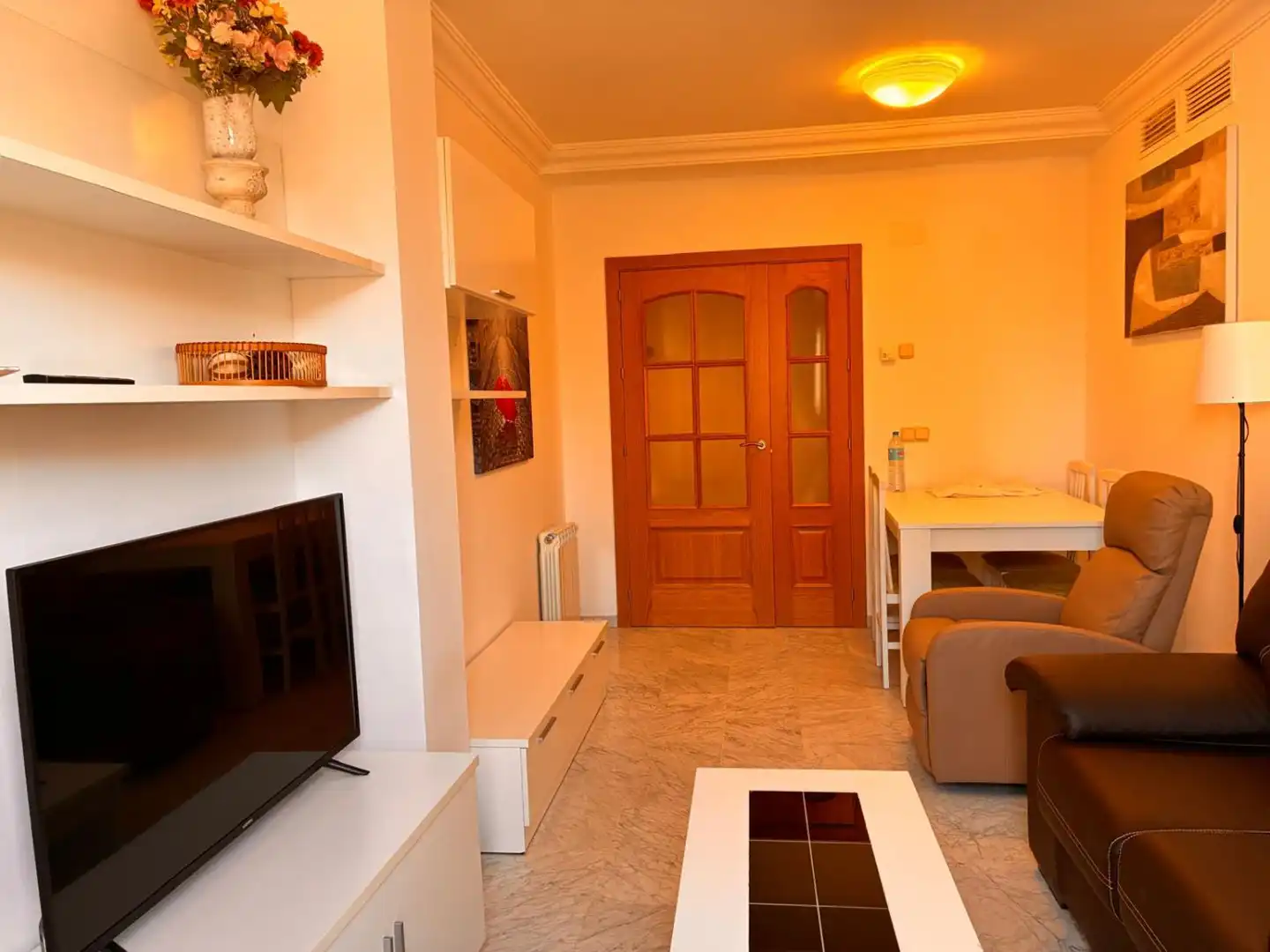 Sala de estar de Piso de alquiler en Badajoz con Aire acondicionado, Calefacción y Terraza