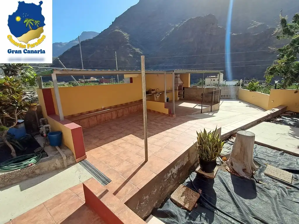 Terrasse von Wohnung zum Verkauf in Mogán mit Privatgarten und Terrasse