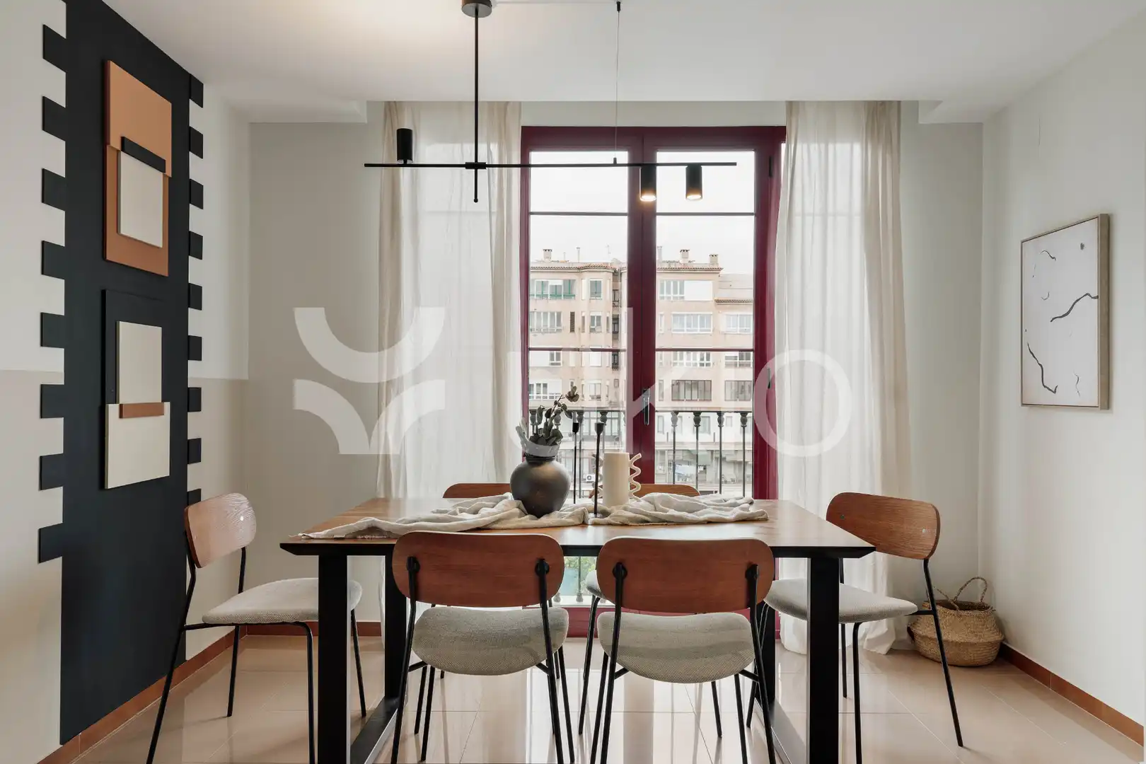 Dining room of Apartments for rent in Barcelona  with Air Conditioner, Heating and Furnished