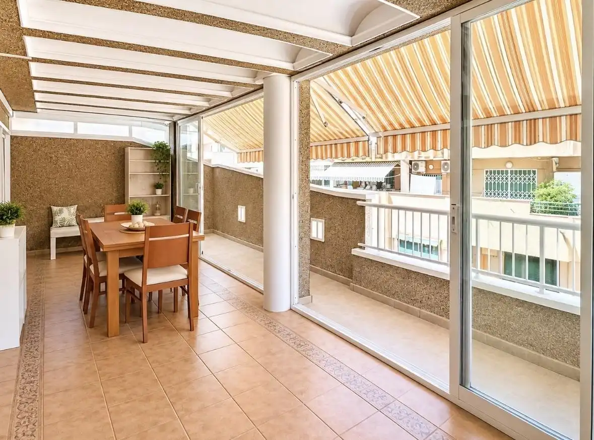Terrasse von Dachboden zur Miete in Orihuela mit Klimaanlage, Heizung und Terrasse