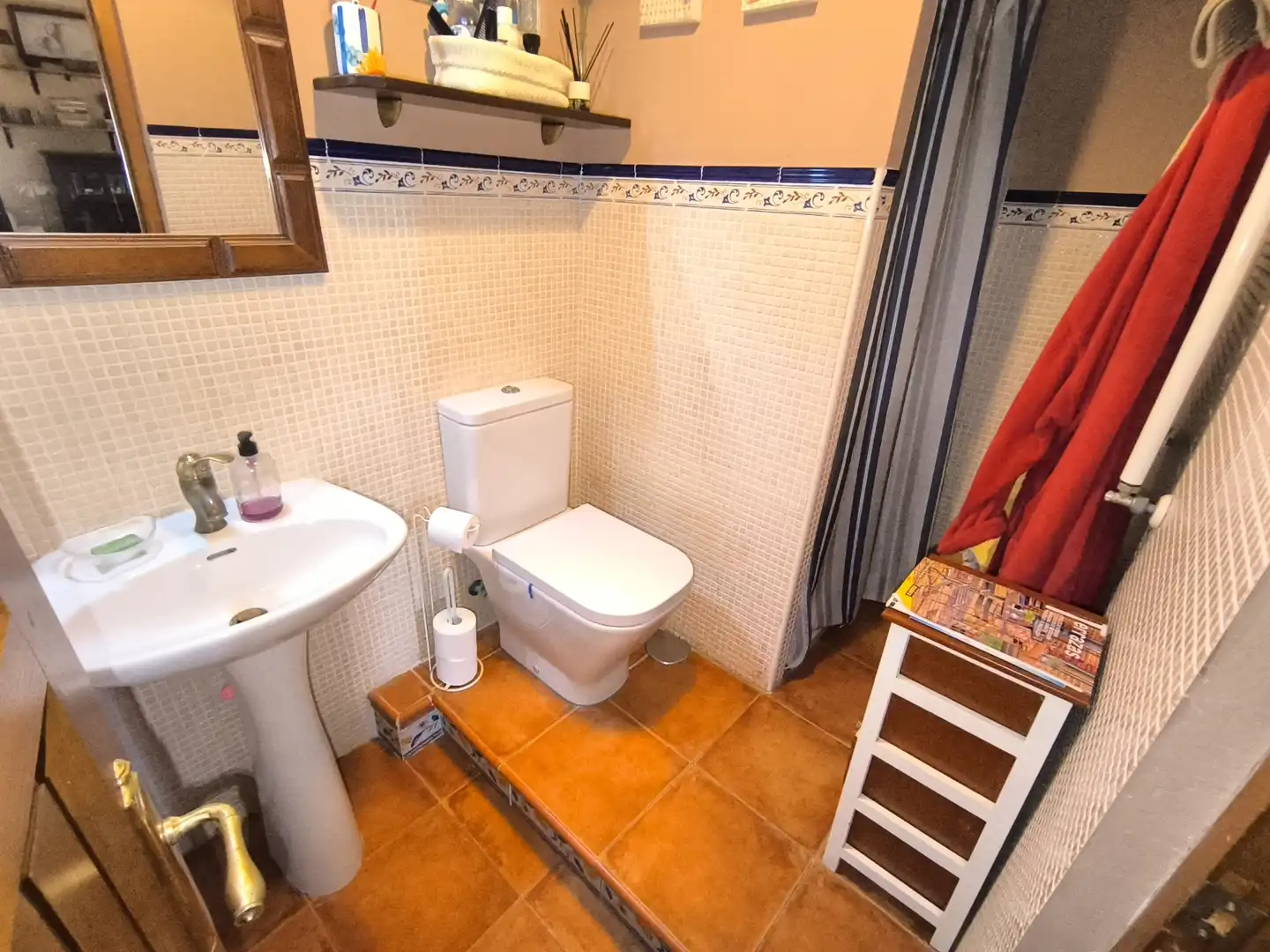 Baño de Casa o chalet en venta en Valoria la Buena con Aire acondicionado, Calefacción y Terraza