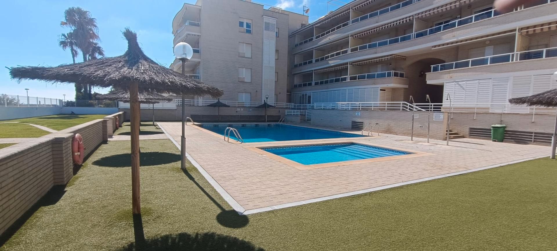 Swimming pool of Flat for sale in Cunit  with Air Conditioner, Private garden and Terrace
