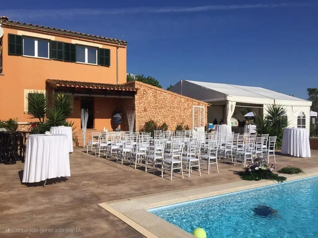 Terraza de Finca rústica en venta en Campos con Aire acondicionado, Calefacción y Jardín privado