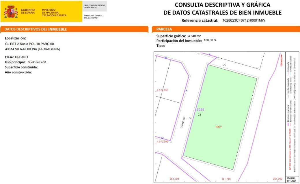 Land for sale in Vila-rodona