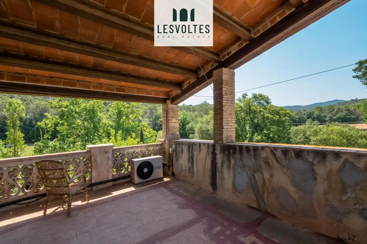 Terraza de Casa o chalet en venta en Sant Martí Vell con Aire acondicionado, Calefacción y Jardín privado