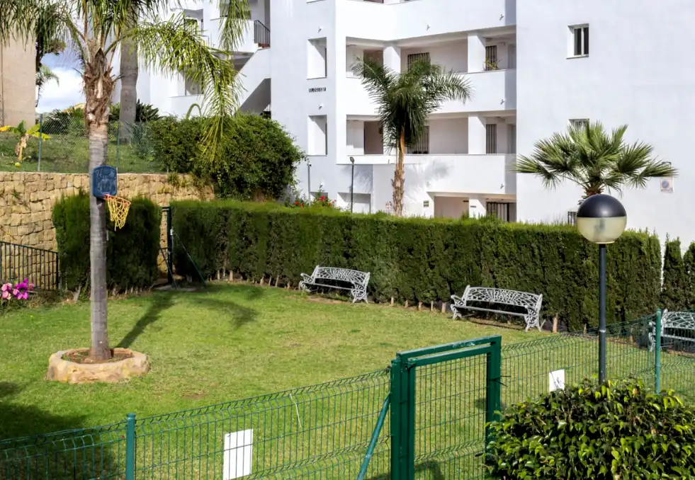 Jardí de Apartament en venda en Mijas amb Aire condicionat, Terrassa i Moblat