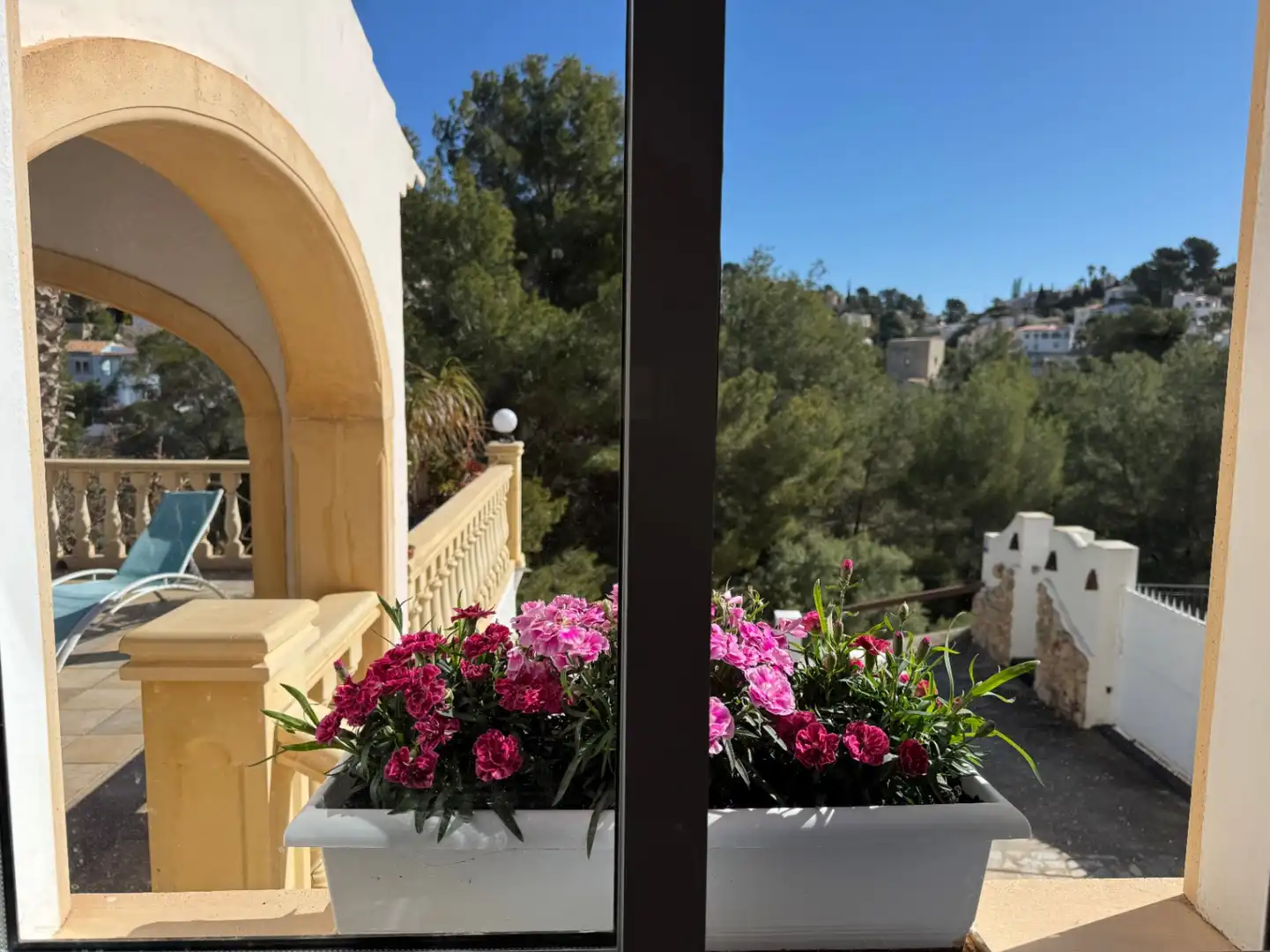 Balcony of Houses for sale in Benissa  with Air Conditioner, Heating and Private garden