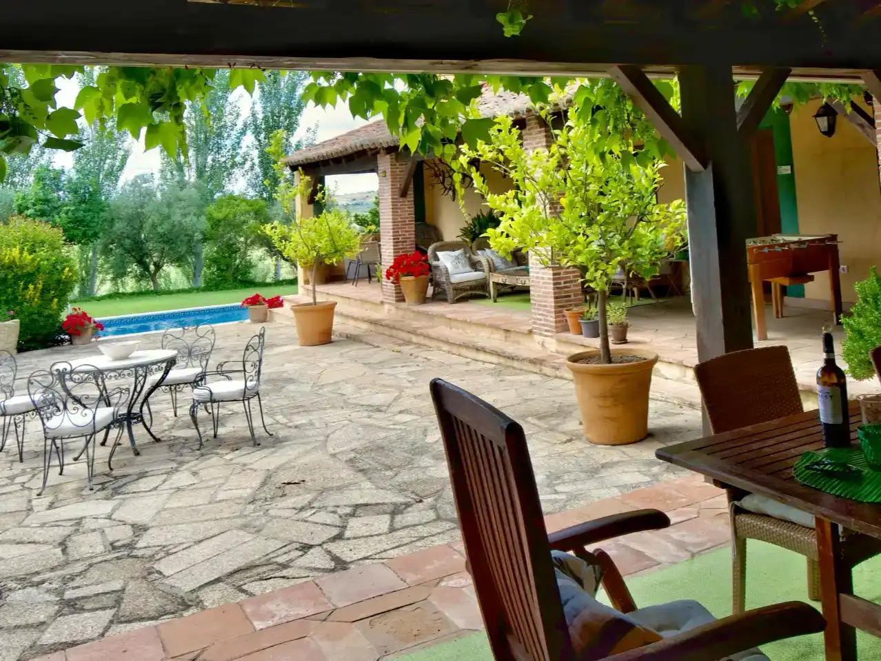 Terrassa de Finca rústica en venda en Garvín amb Aire condicionat, Jardí privat i Piscina
