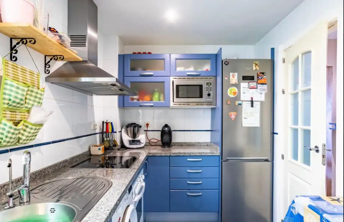 Cocina de Piso de alquiler en Roquetas de Mar con Aire acondicionado, Calefacción y Terraza