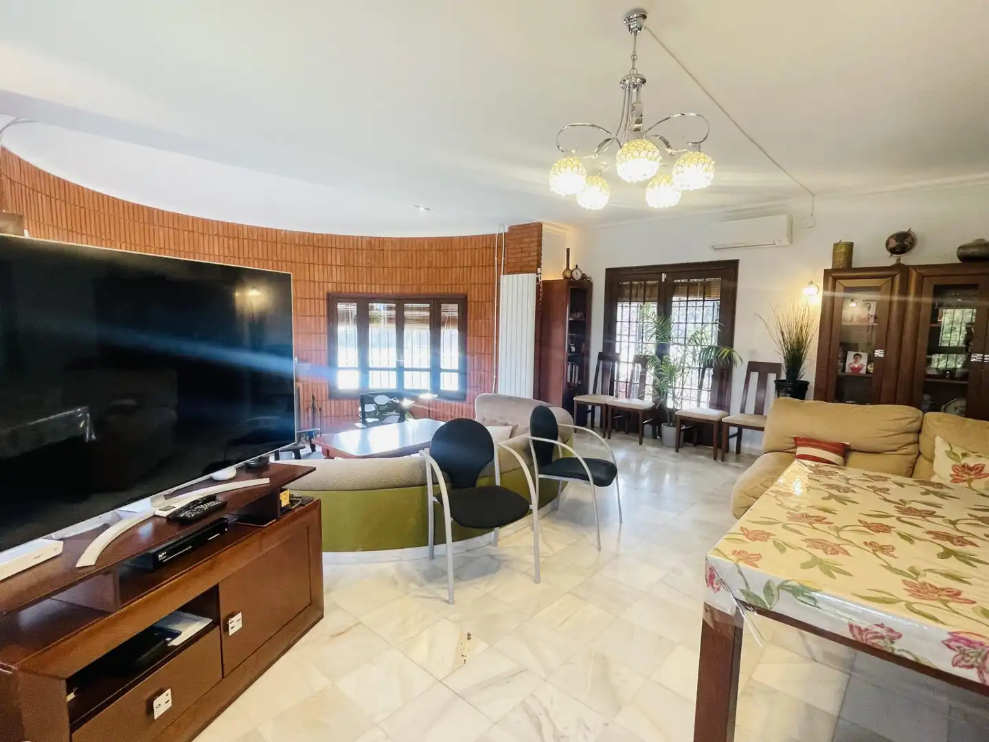 Living room of Houses for sale in Antequera  with Heating, Private garden and Swimming Pool