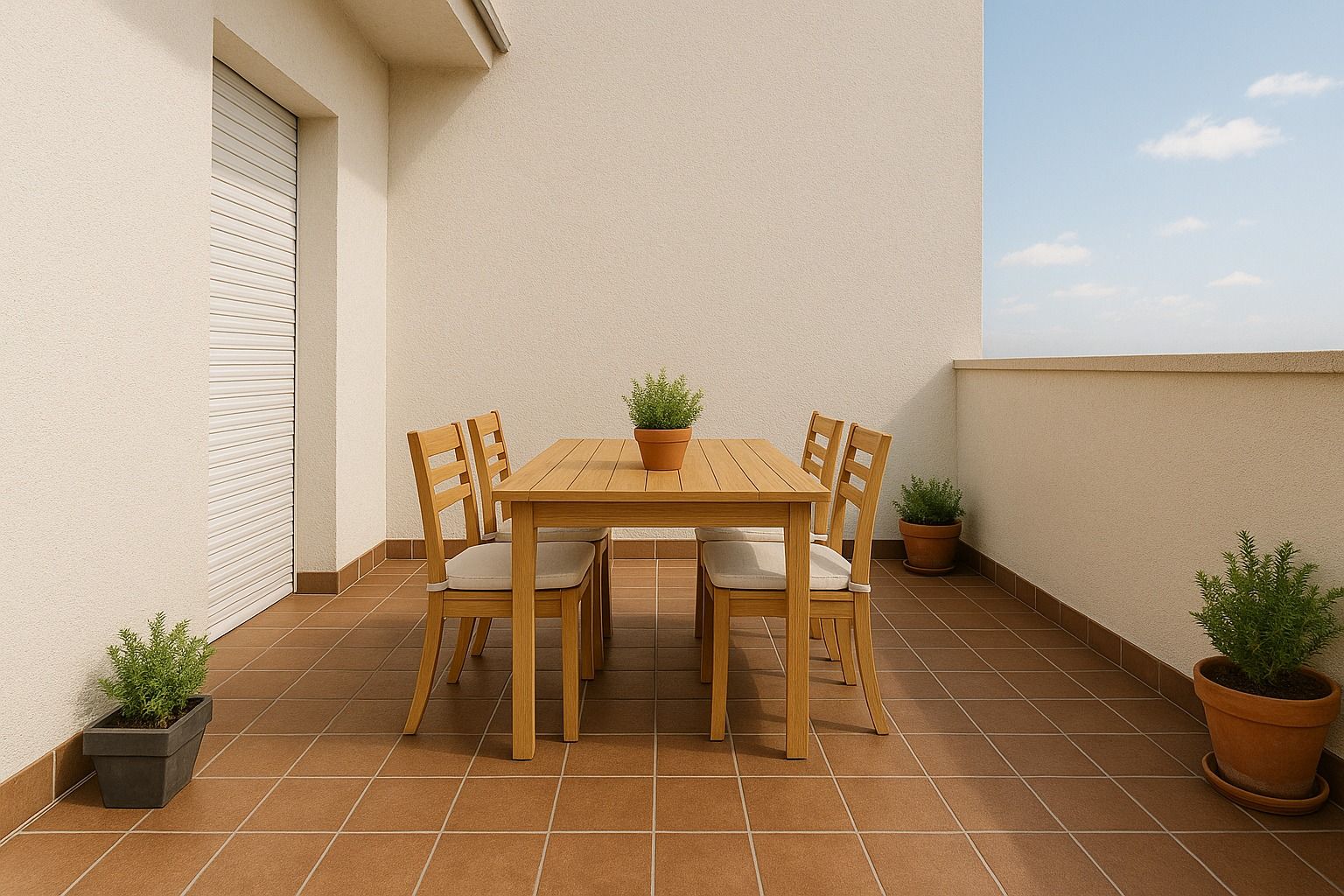 Terrace of Duplex for sale in Sabadell  with Heating, Terrace and Storage room