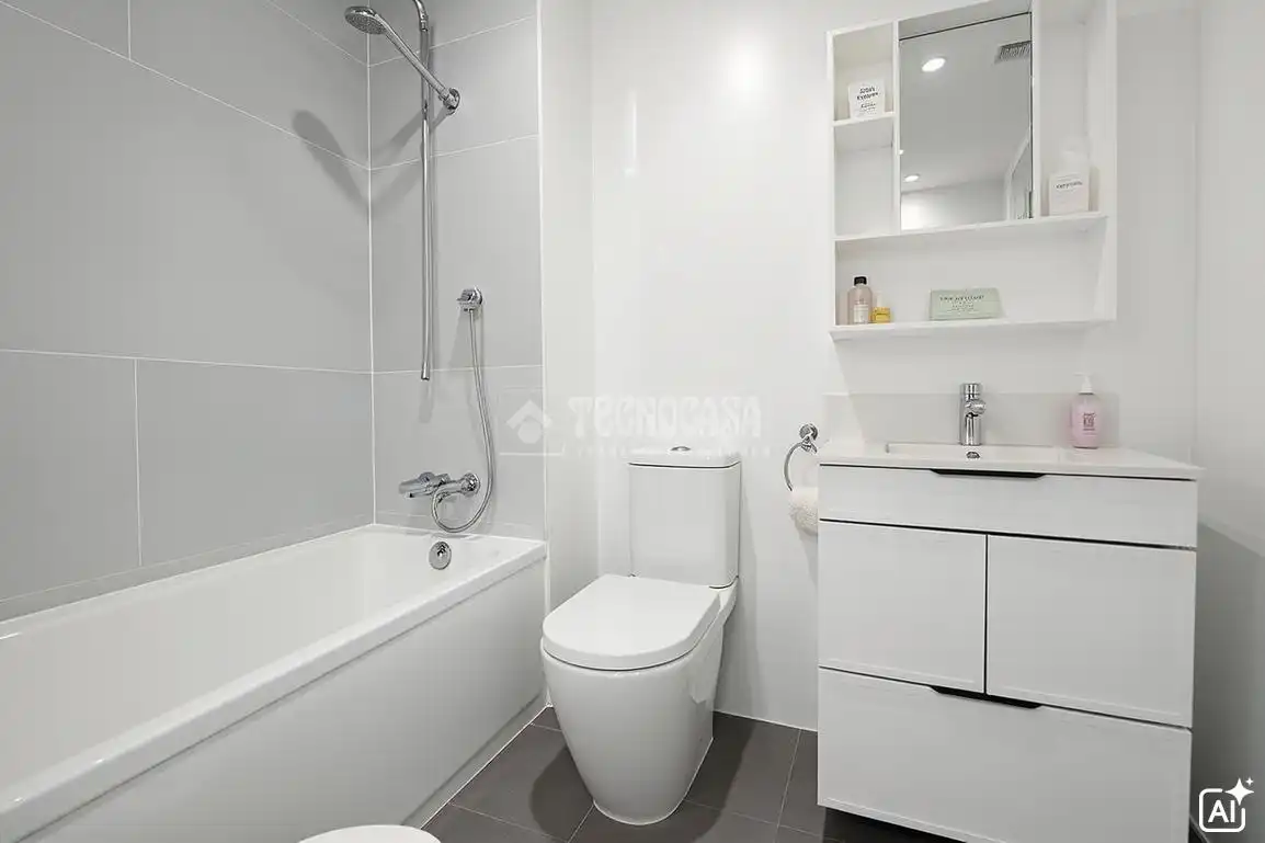 Baño de Piso en venta en L'Hospitalet de Llobregat con Aire acondicionado, Calefacción y Balcón
