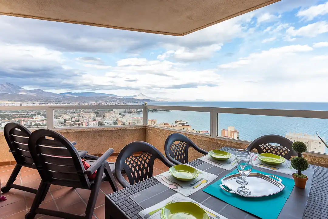 Terrace of Flat for rent in El Campello  with Air Conditioner, Heating and Terrace