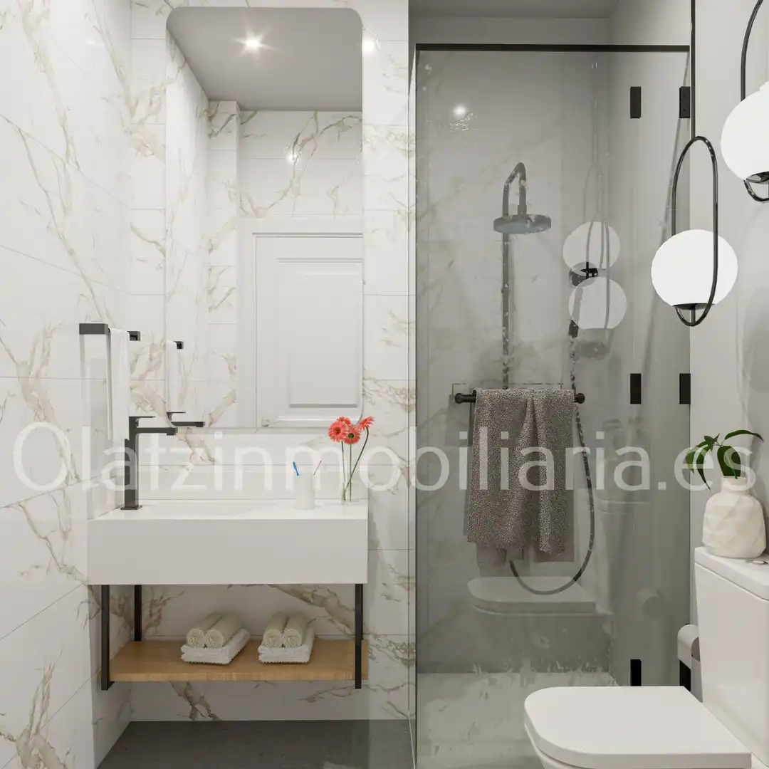 Baño de Piso en venta en Zalla  con Terraza, Trastero y Balcón