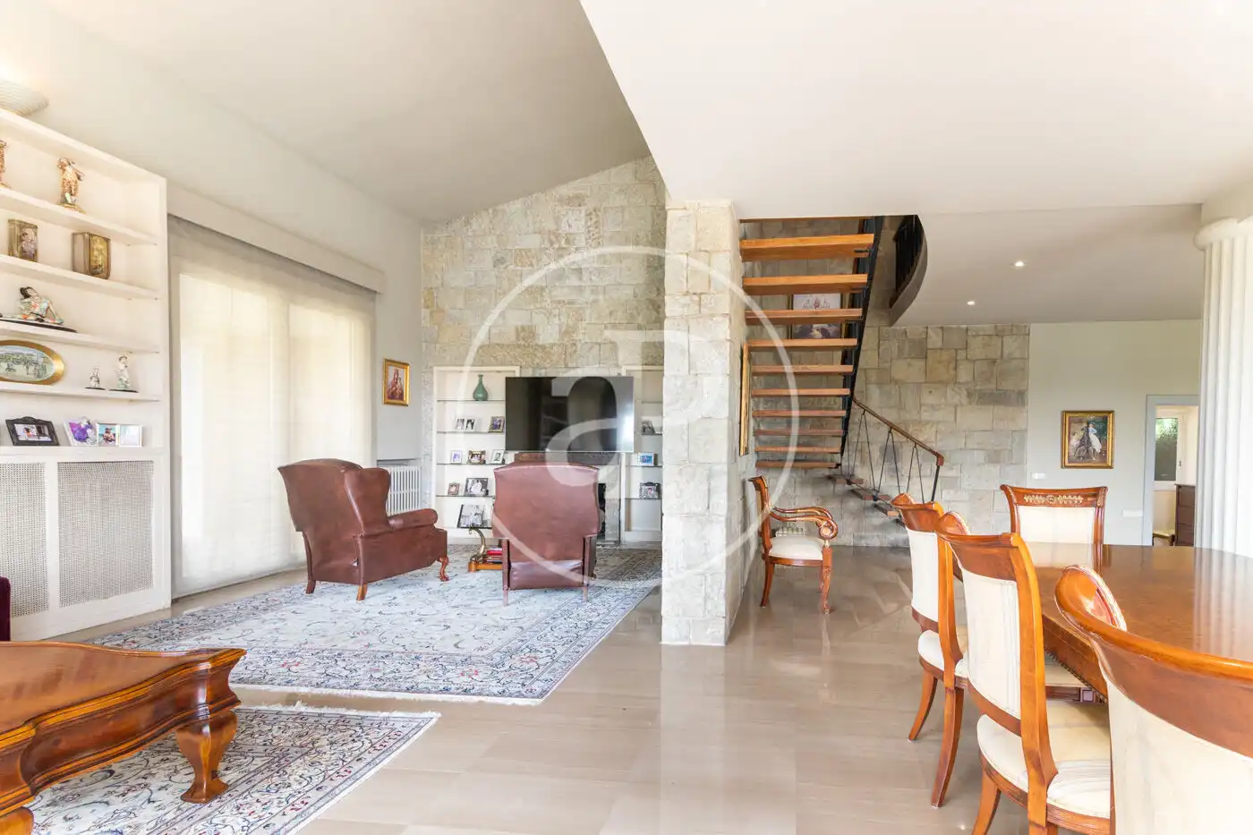 Sala d'estar de Casa o xalet de lloguer en Barcelona amb Aire condicionat, Calefacció i Jardí privat