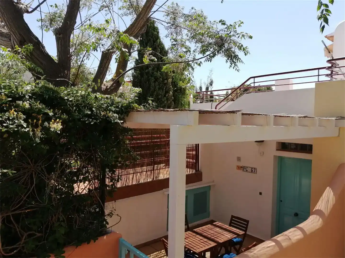 Terrassa de Casa adosada de lloguer en Moraira amb Aire condicionat, Jardí privat i Traster
