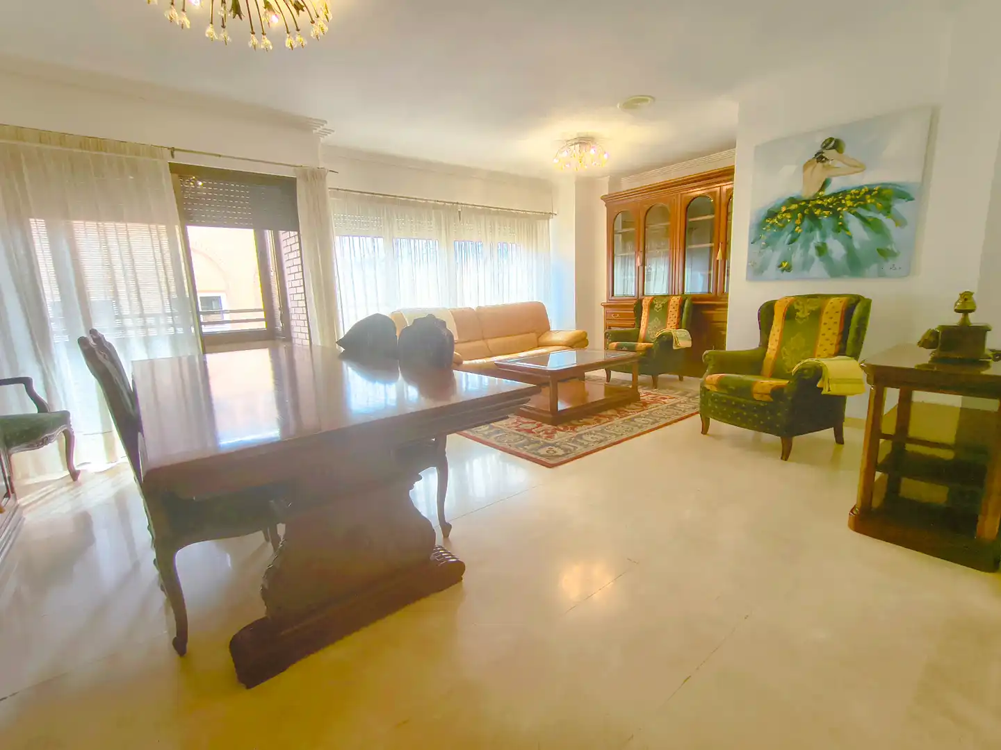 Living room of Flat for rent in Alicante / Alacant  with Air Conditioner, Terrace and Furnished