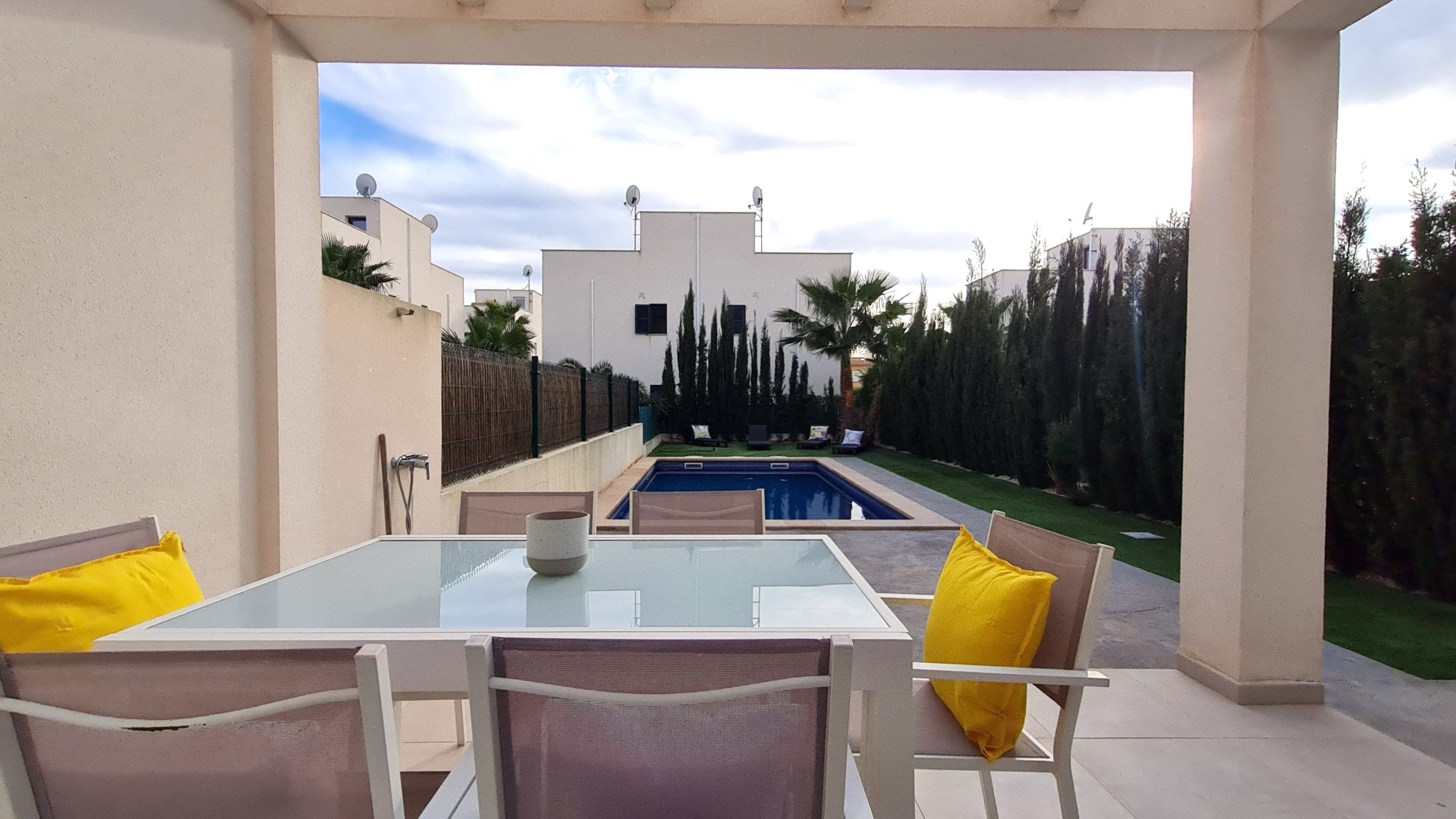Terrace of House or chalet to rent in Llucmajor  with Air Conditioner, Swimming Pool and Furnished