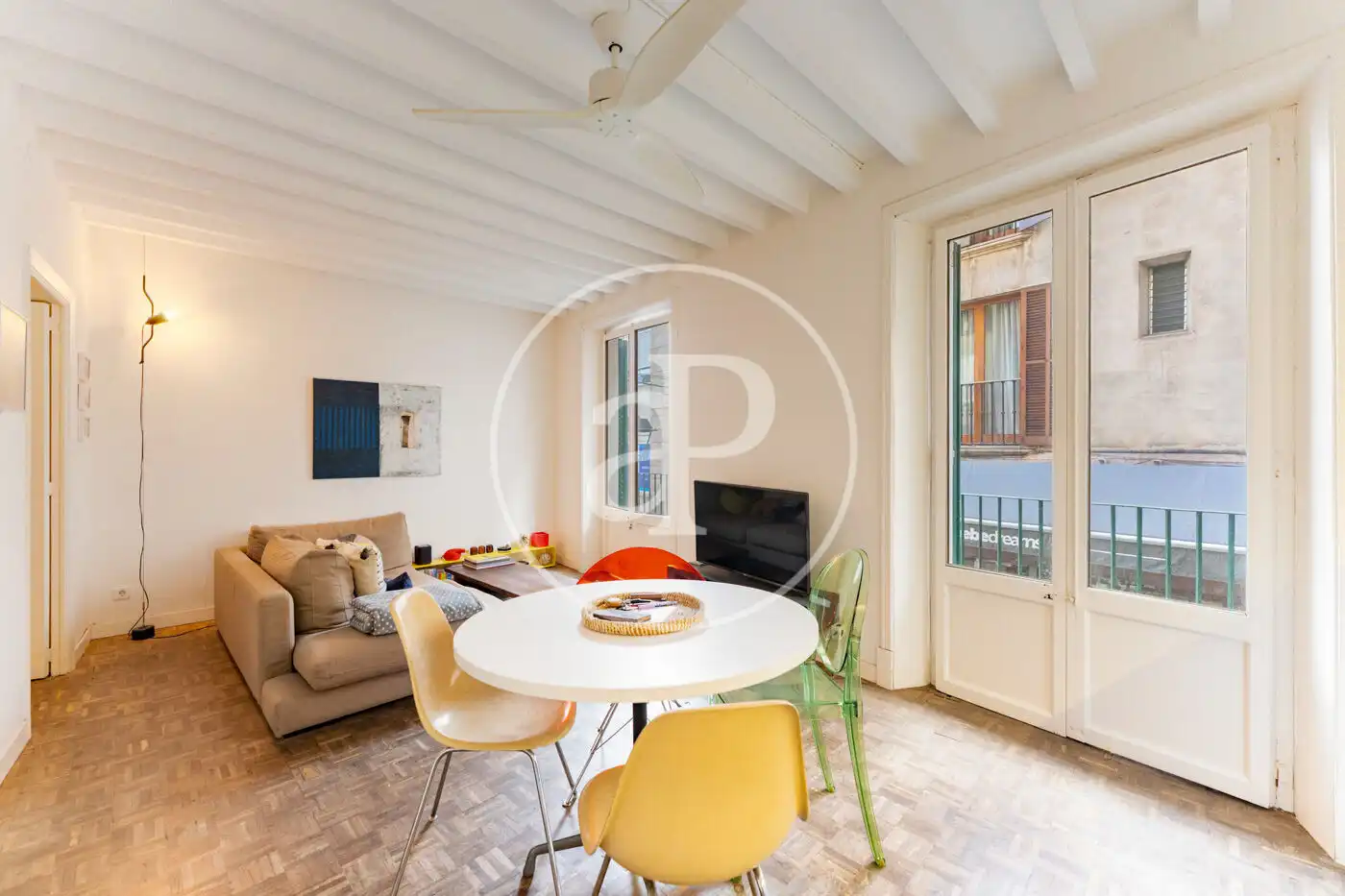 Wohnzimmer von Wohnung zum Verkauf in  Palma de Mallorca mit Heizung, Abstellraum und Balkon