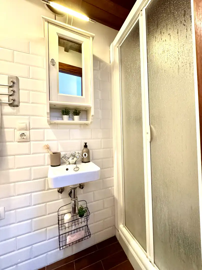 Baño de Casa adosada en venta en Villaviciosa con Calefacción, Parquet y Amueblado