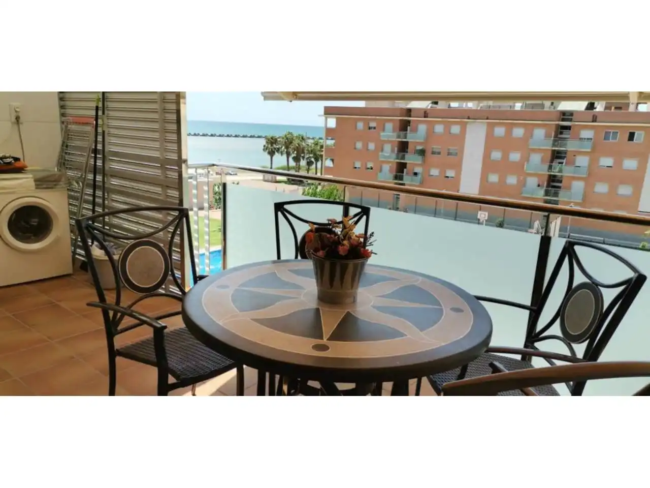 Terraza de Piso de alquiler en Cubelles con Aire acondicionado, Calefacción y Parquet