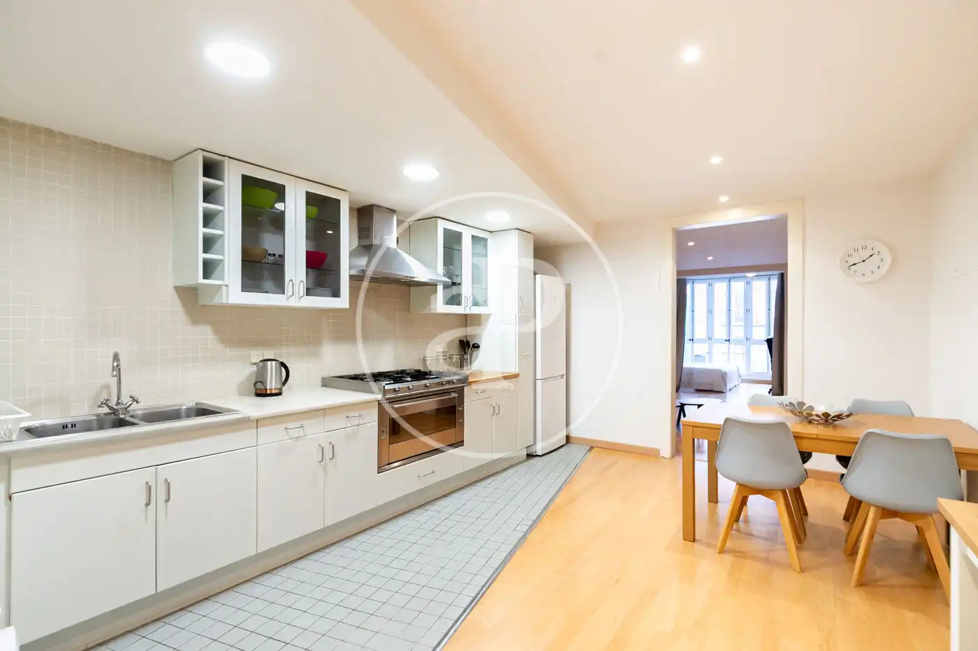 Küche von Wohnung zum Verkauf in Barcelona mit Klimaanlage, Heizung und Möbliert