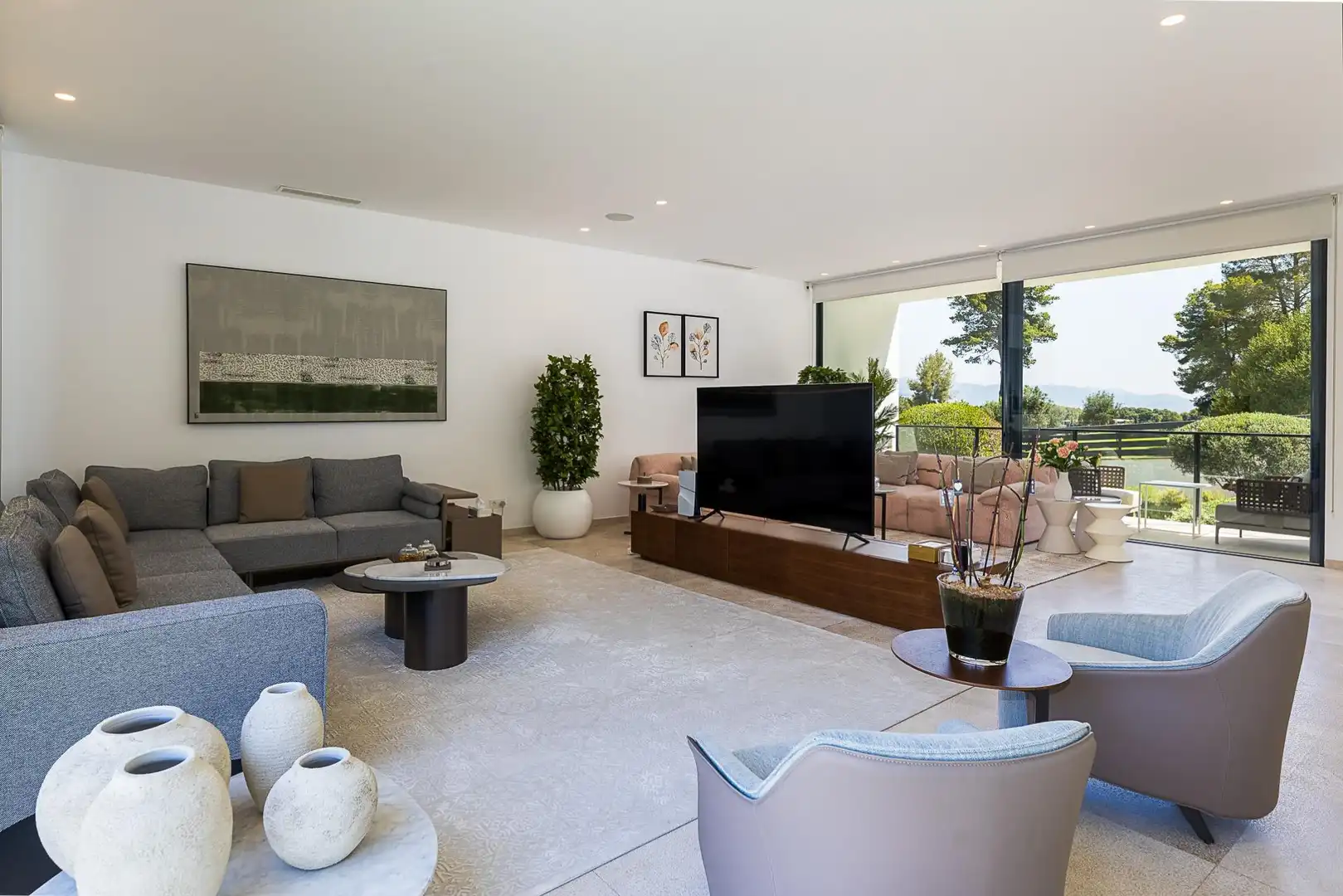 Sala d'estar de Casa o xalet en venda en  Palma de Mallorca amb Aire condicionat, Calefacció i Jardí privat