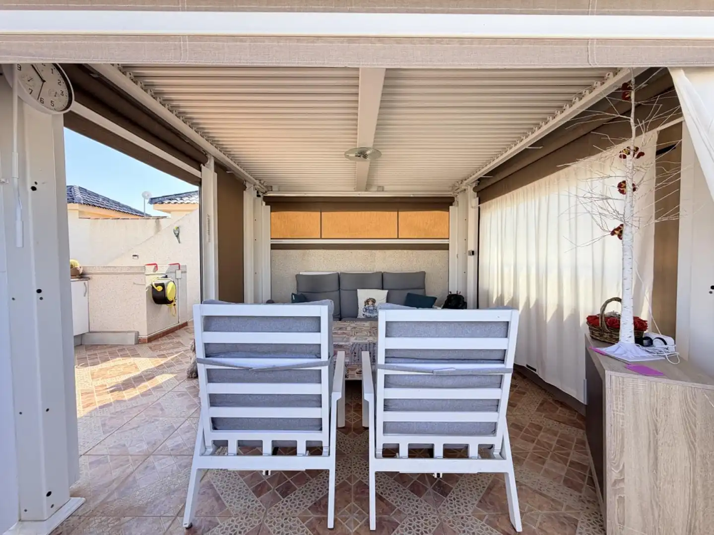 Terrasse von Einfamilien-Reihenhaus zum Verkauf in Zaragoza