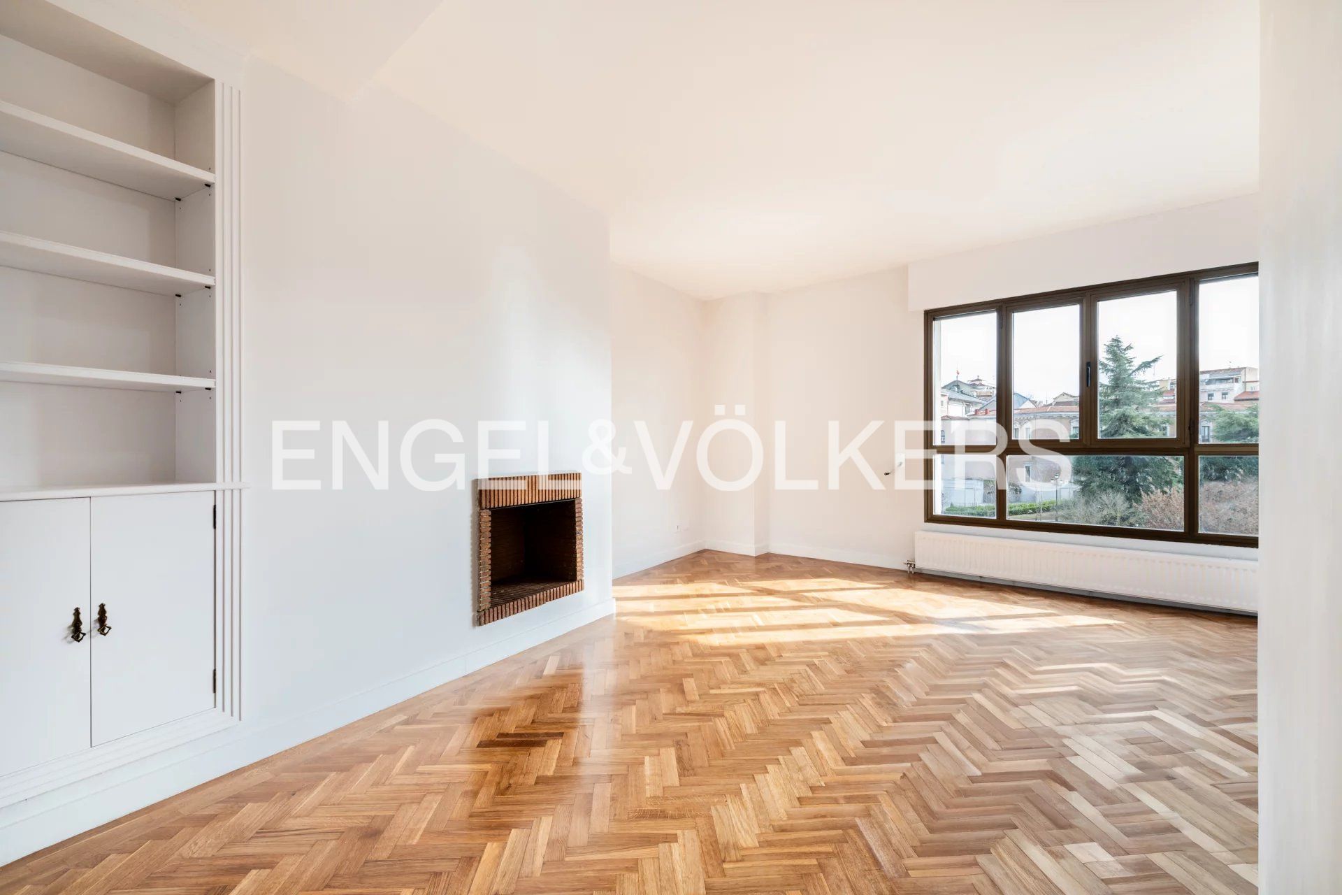 Sala de estar de Piso de alquiler en  Madrid Capital con Aire acondicionado y Calefacción