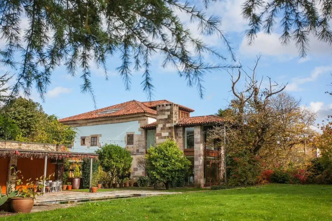 Vista exterior de Casa o chalet en venta en Mazcuerras con Jardín privado y Piscina
