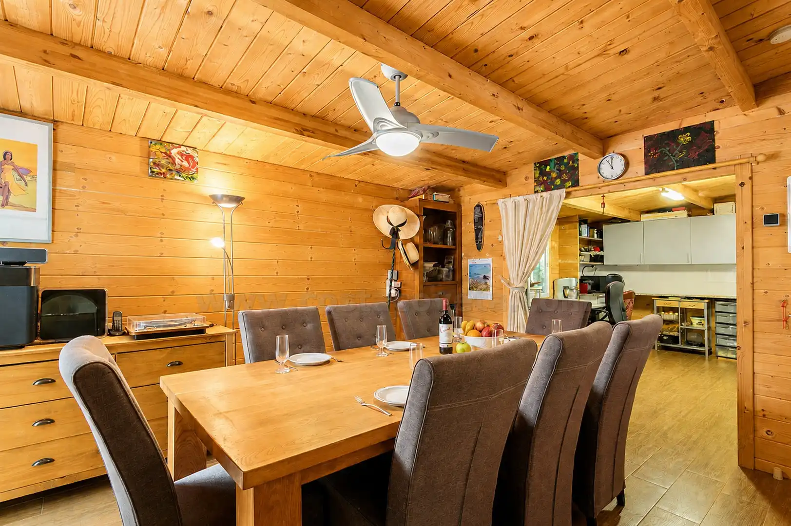 Dining room of Detached homes for sale in Aigües  with Air Conditioner, Terrace and Storage room
