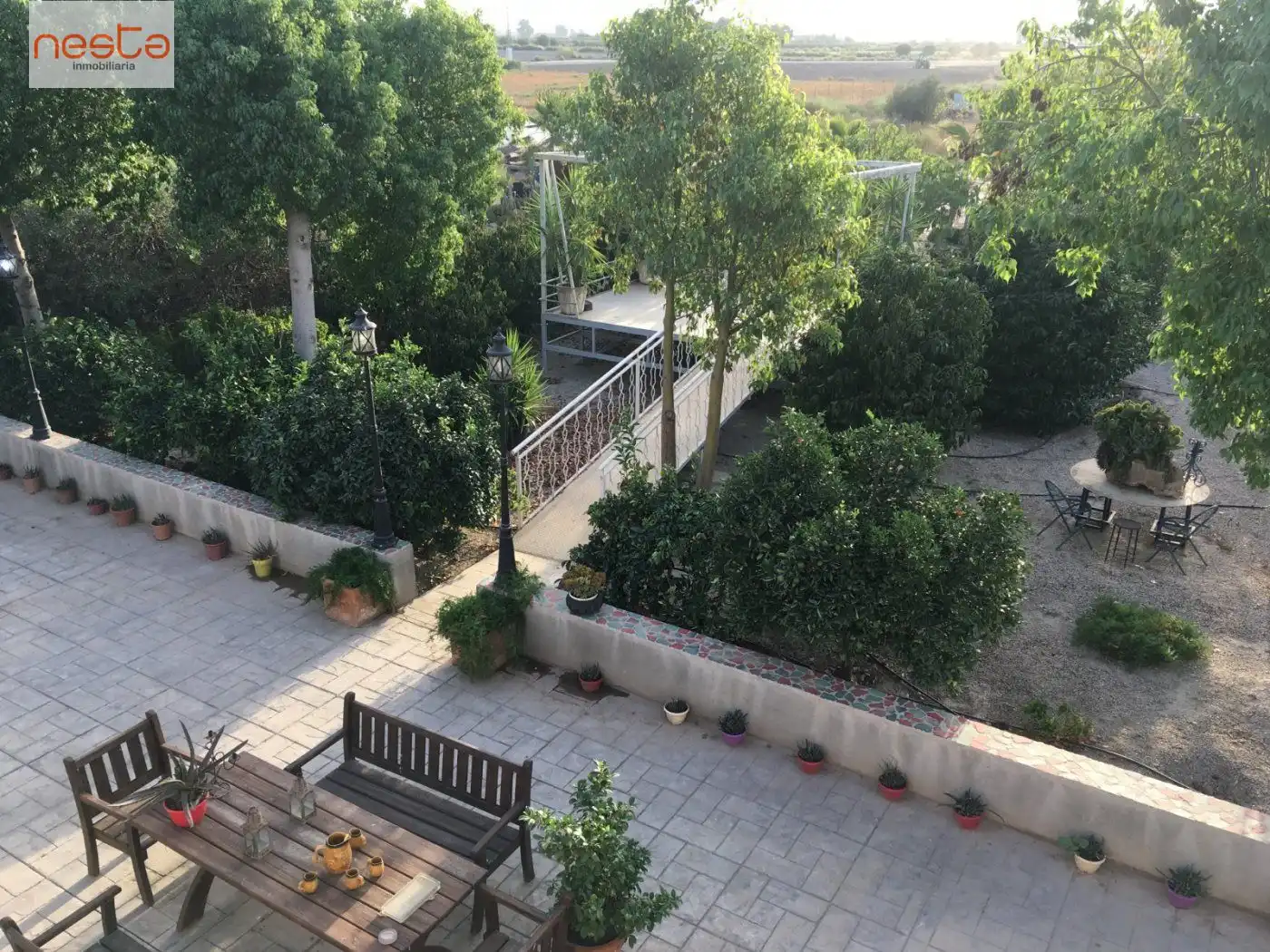 Terrassa de Finca rústica en venda en Lorca amb Aire condicionat, Jardí privat i Moblat