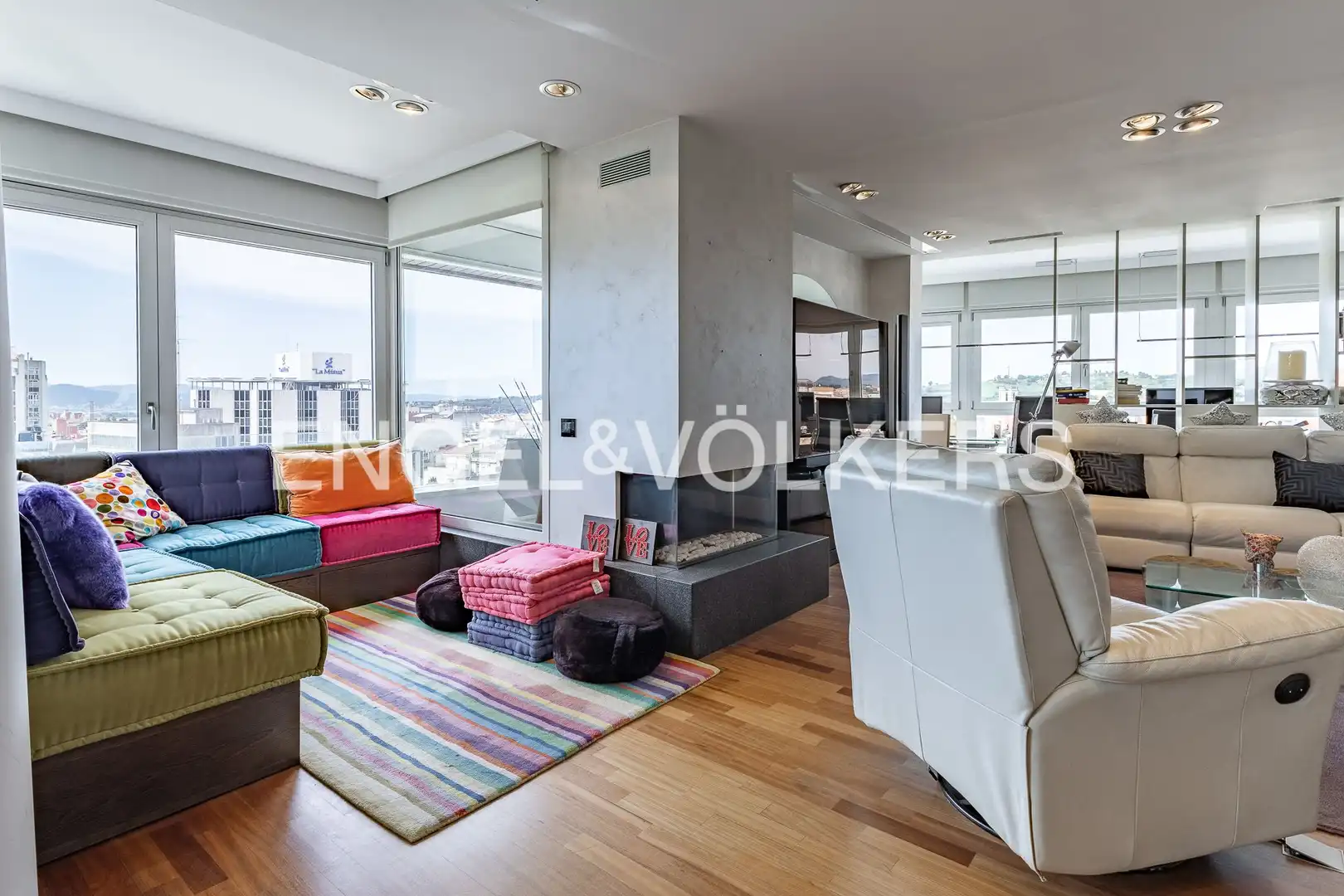 Sala de estar de Piso en venta en Granollers con Calefacción, Parquet y Terraza